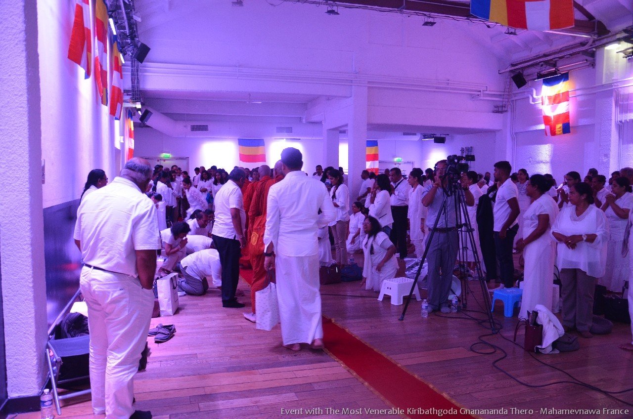 The Event in Paris with The Most Venerable Kiribathgoda Gnanananda Thero